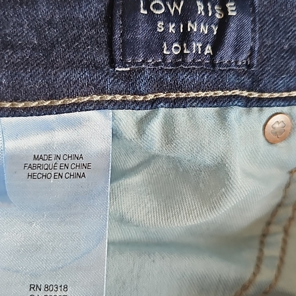 Lucky Brand low rise skinny Lolita jeans Sz. 10 / 30 - Picture 5 of 5